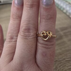 kate spade Gold Heart Knot Ring